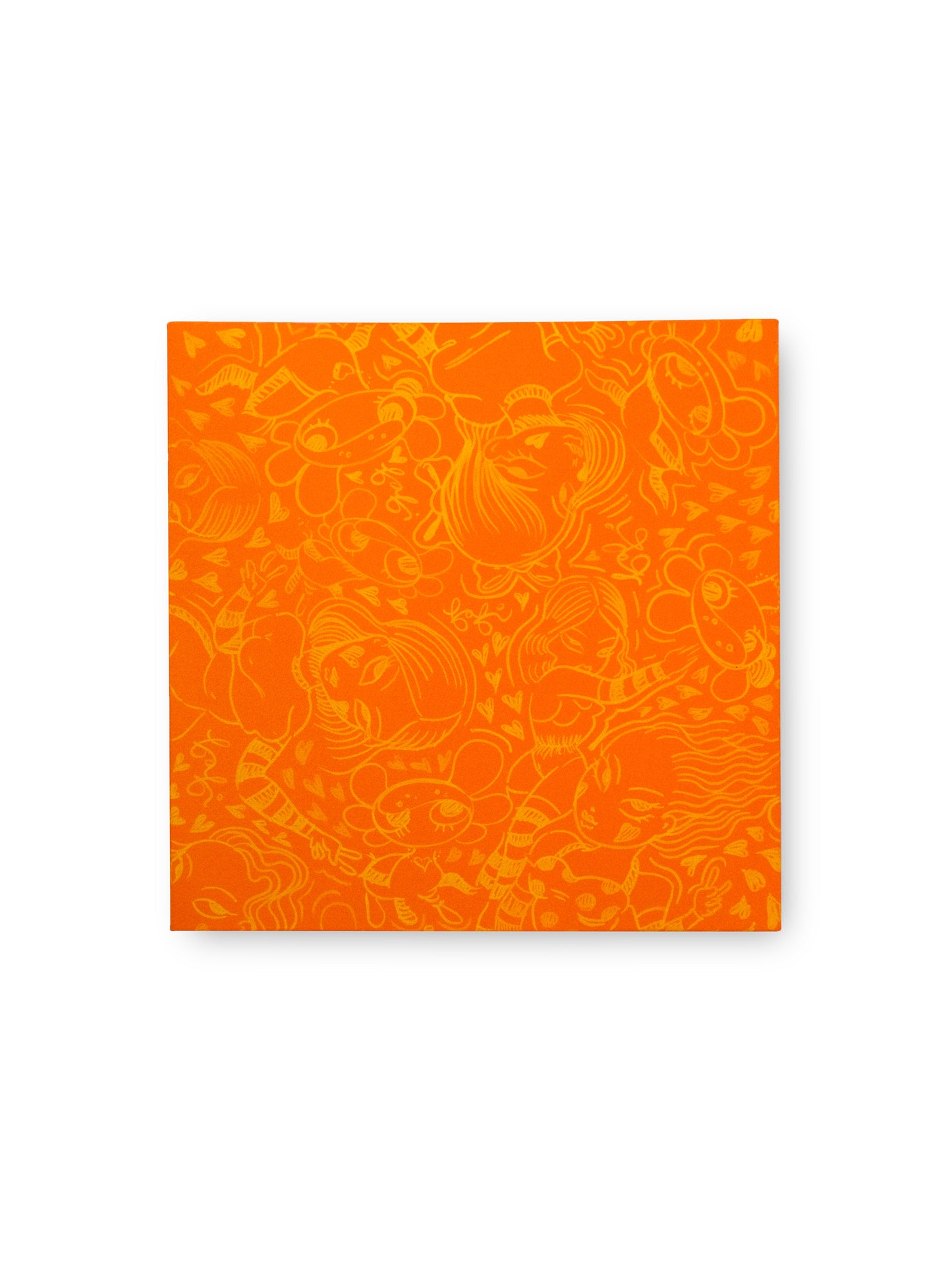 ORANGE PIZZA BOX