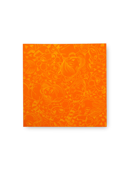 ORANGE PIZZA BOX